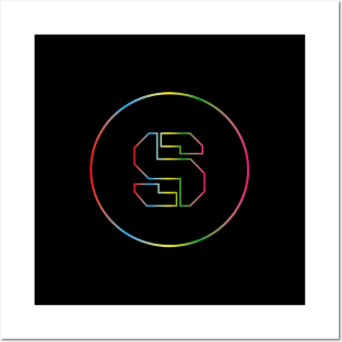 letter S colorful design Posters and Art